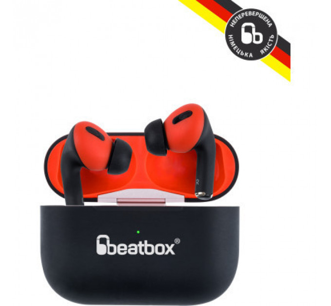 Навушники BeatBox PODS PRO 1 Wireless Charging Black-Red (bbppro1wcbr)