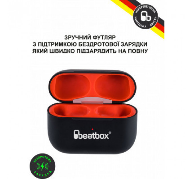 Навушники BeatBox PODS PRO 1 Wireless Charging Black-Red (bbppro1wcbr)