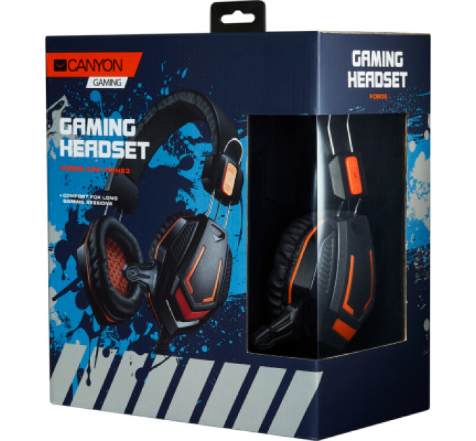 Навушники Canyon Fobos GH-3A Black-Orange (CND-SGHS3A)
