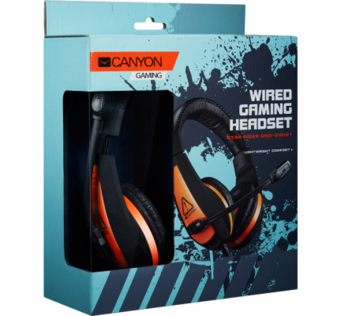 Навушники Canyon Star Raider GH-1A Black-Orange (CND-SGHS1A)