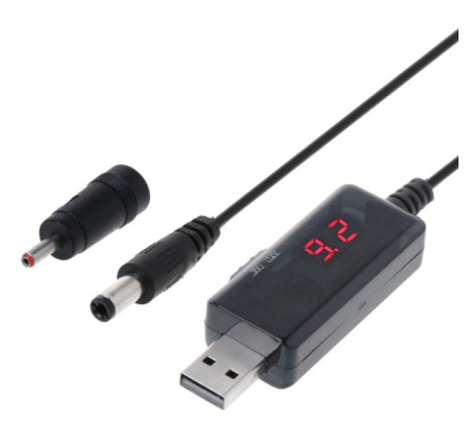 Кабель живлення USB 5V to DC 9V/12V 5.5*2.1/3,5*1,35 mm Dynamode (KWS-912V)