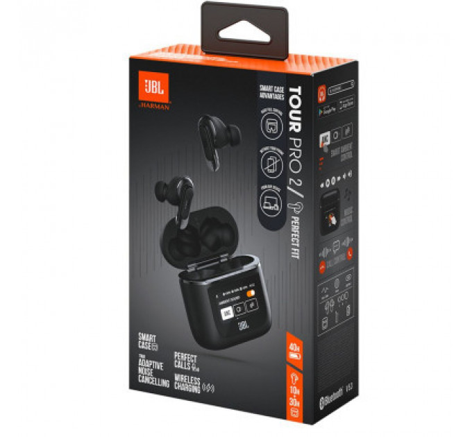 Навушники JBL Tour Pro 2 TWS Black (JBLTOURPRO2BLK)