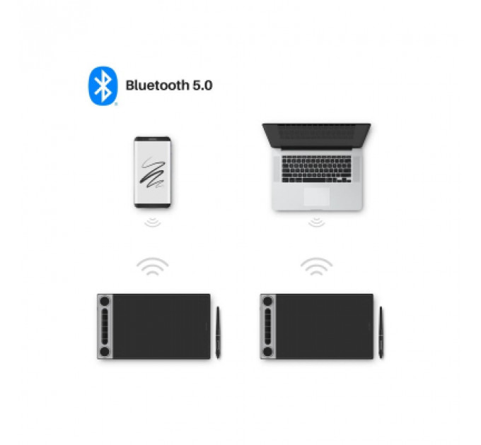 Графічний планшет Huion Inspiroy Dial 2 (Q630M) + перчатка (Q630M)