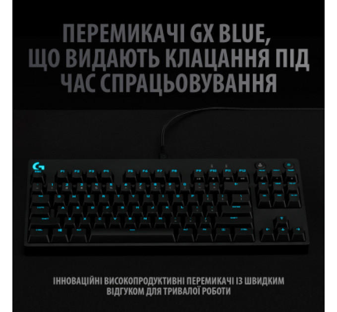 Клавіатура Logitech G PRO Mechanical Gaming USB UA Black (920-009392)