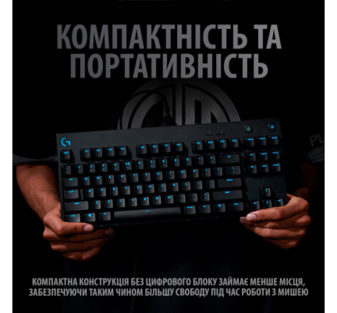 Клавіатура Logitech G PRO Mechanical Gaming USB UA Black (920-009392)