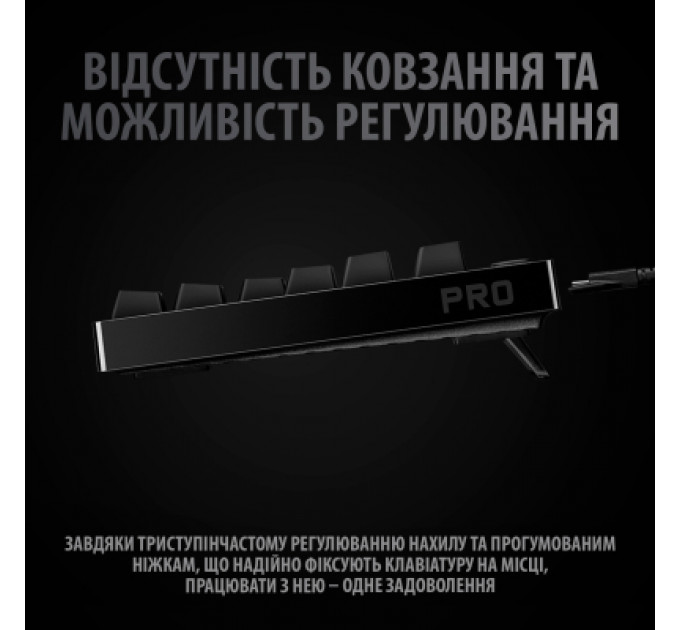 Клавіатура Logitech G PRO Mechanical Gaming USB UA Black (920-009392)