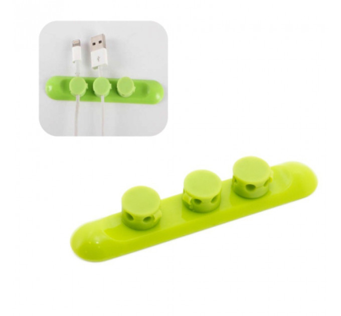 Тримач для кабелю Extradigital CC-952 Cable Clips, Green (KBC1704)