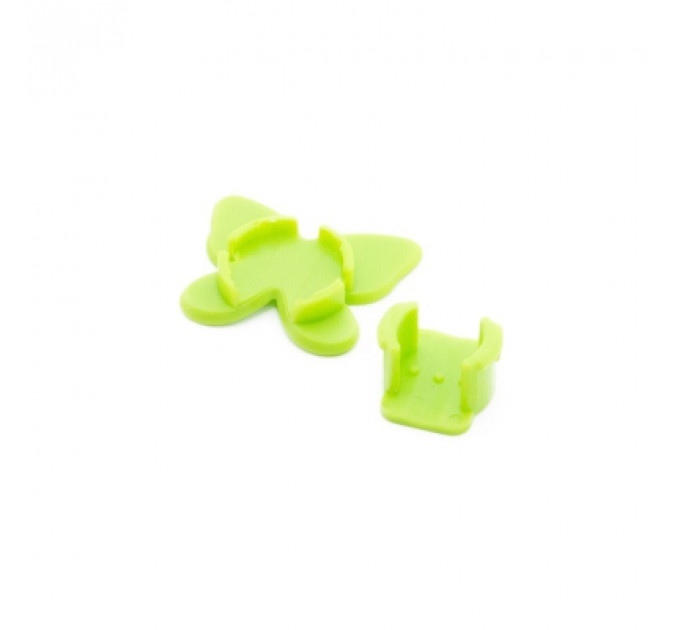 Тримач для кабелю Extradigital CC-948 Cable Clips butterfly, Green (KBC1713)