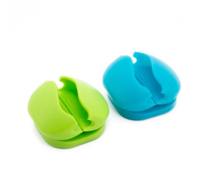 Тримач для кабелю Extradigital CC-950 Cable Clips, Green/Blue (KBC1714)