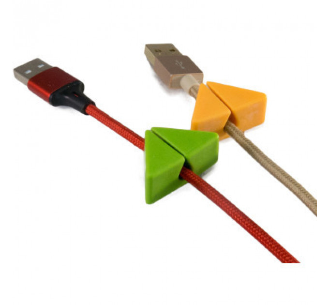 Тримач для кабелю Extradigital CC-965 Cable Clips, Green/Orange (KBC1802)