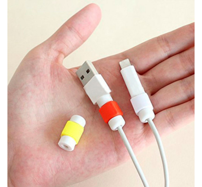 Тримач для кабелю Extradigital Cable Clips Savior for Aplle iPhone, захист від заломів, Red (KBC1738)