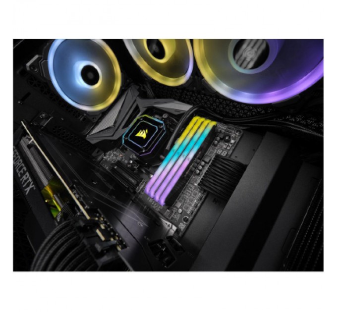 Corsair Модуль пам'яті для комп'ютера DDR5 64GB (2x32GB) 5600 MHz Vengeance RGB Black Corsair (CMH64GX5M2B5600C36)