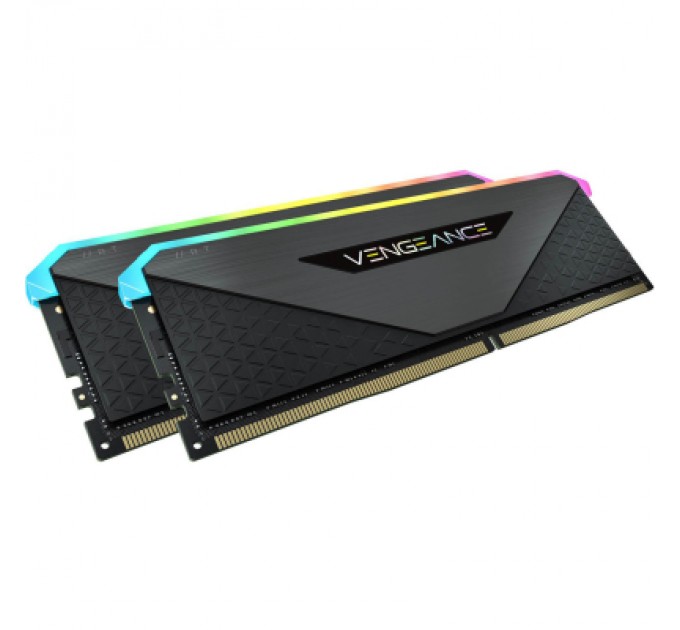 Corsair Модуль пам'яті для комп'ютера DDR5 64GB (2x32GB) 5600 MHz Vengeance RGB Black Corsair (CMH64GX5M2B5600C36)
