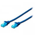 Digitus Патч-корд 3м, UTP, cat.5e, AWG 26/7, CCA, PVC, blue Digitus (DK-1512-030/B)