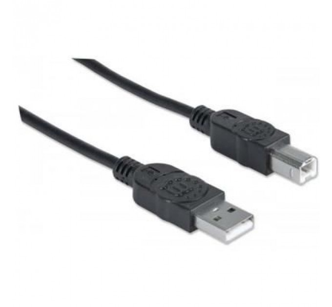 Кабель для принтера USB 2.0 AM/BM 1.8m Manhattan (333368)