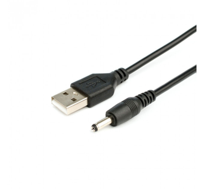 Кабель живлення USB to DC 3.5 1.0m 2A black Atcom (10035)