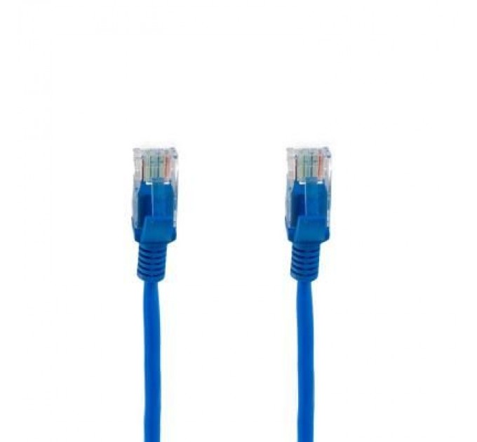 Extradigital Патч-корд 0.25м, UTP, cat.5e, CCA, blue Extradigital (KBP1764)