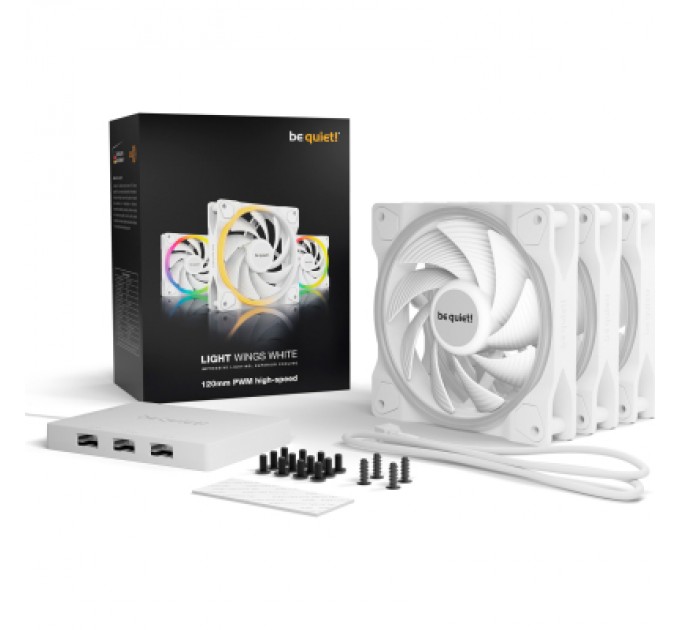 Be quiet! Кулер до корпусу Be quiet! Light Wings White 120mm PWM high-speed (BL101)