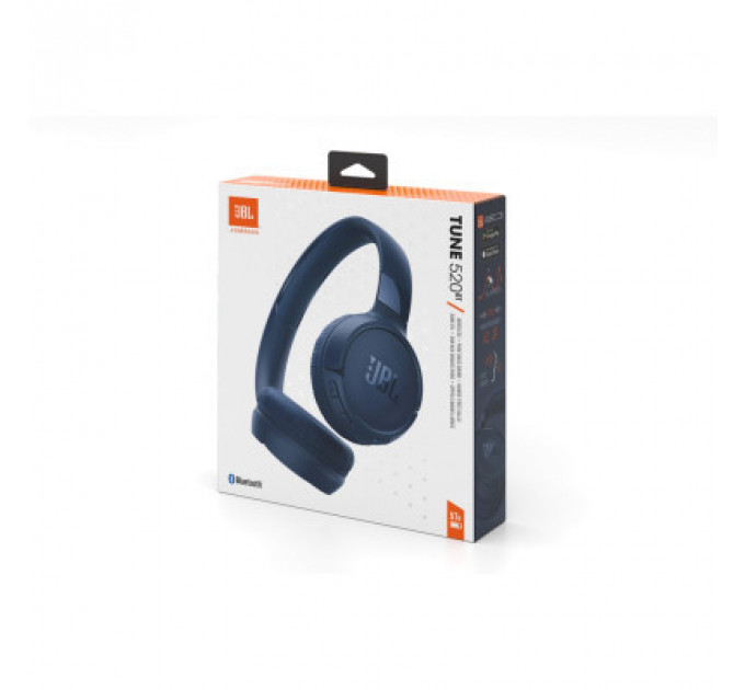 Навушники JBL Tune 520BT Blue (JBLT520BTBLUEU)