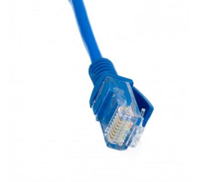 Extradigital Патч-корд 0.8м, UTP, cat.5e, CCA, blue Extradigital (KBP1766)
