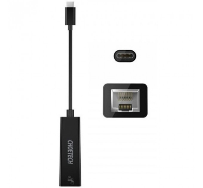 Адаптер USB-C to Gigabit Ethernet Choetech (HUB-R01)