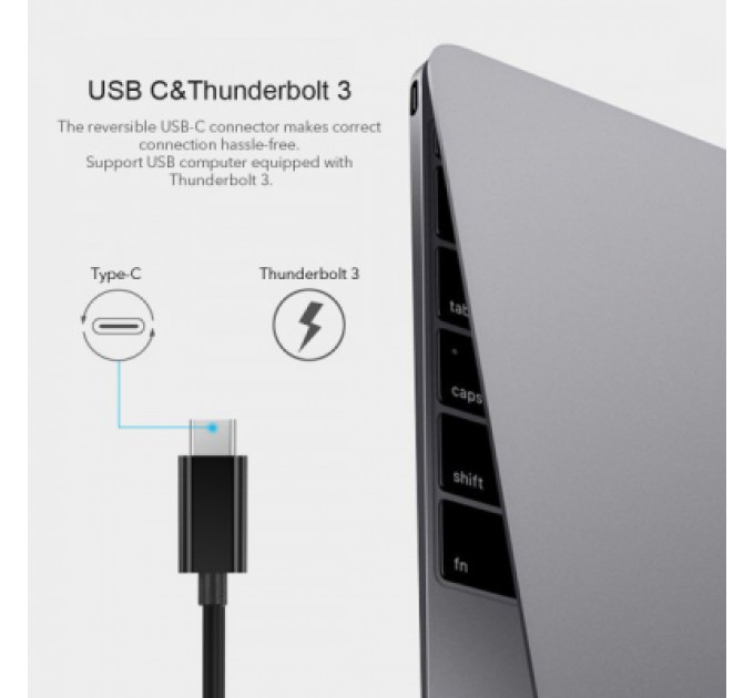 Адаптер USB-C to Gigabit Ethernet Choetech (HUB-R01)