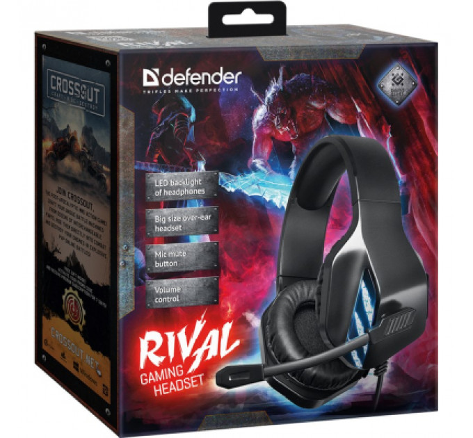 Навушники Defender Rival Black (64565)