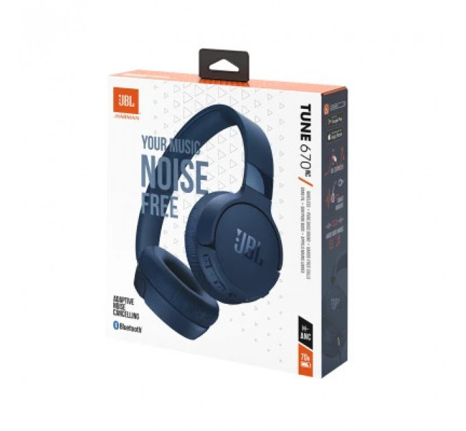 Навушники JBL Tune 670NC Blue (JBLT670NCBLU)