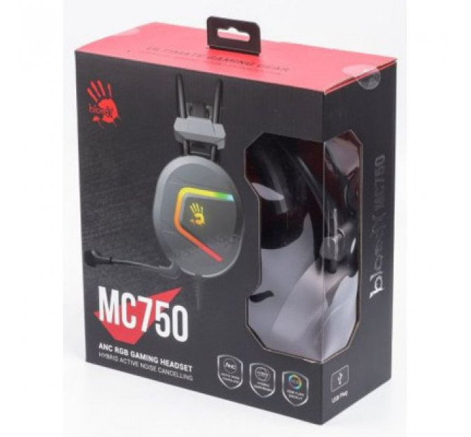 Навушники A4Tech Bloody MC750 Grey
