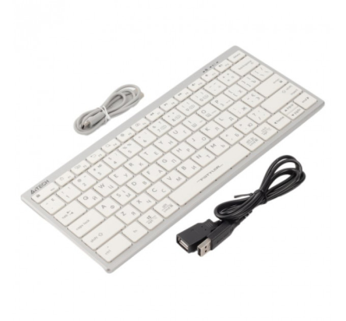 Клавіатура A4Tech FBX51C Wireless/Bluetooth White (FBX51C White)