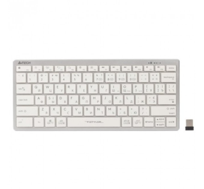 Клавіатура A4Tech FBX51C Wireless/Bluetooth White (FBX51C White)
