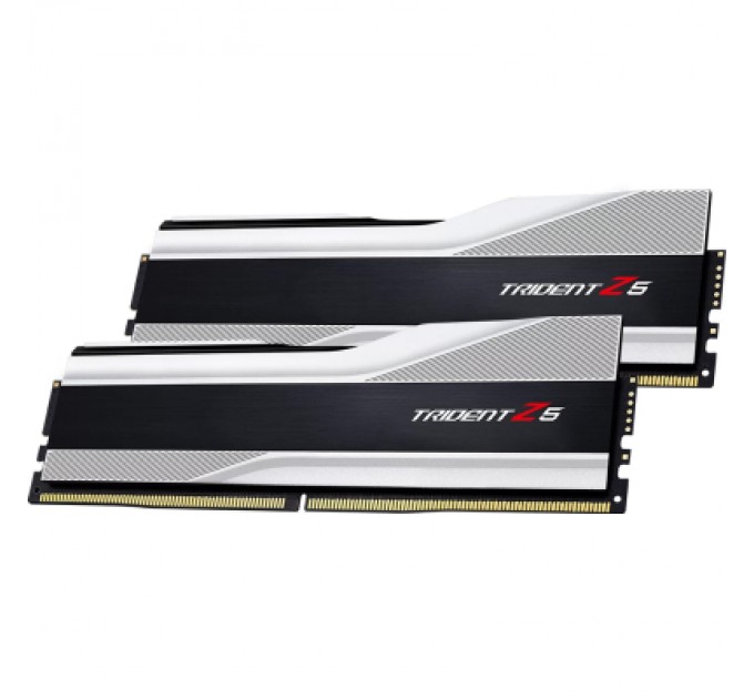 G.Skill Модуль пам'яті для комп'ютера DDR5 64GB (2x32GB) 6000 MHz Trident Z5 Silver G.Skill (F5-6000J3238G32GX2-TZ5S)