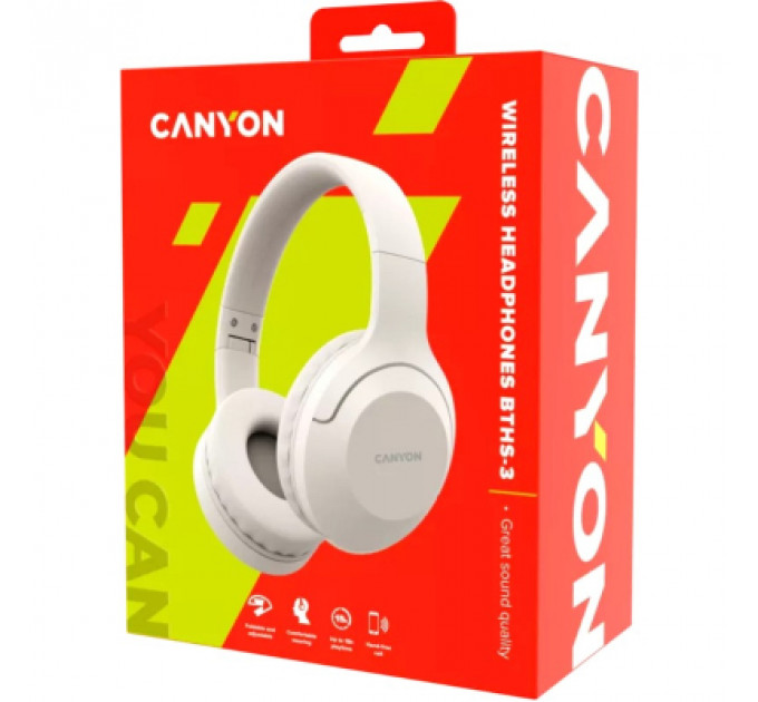 Навушники Canyon BTHS-3 Beige (CNS-CBTHS3BE)