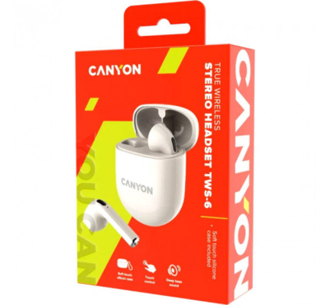 Навушники Canyon TWS-6 Beige (CNS-TWS6BE)
