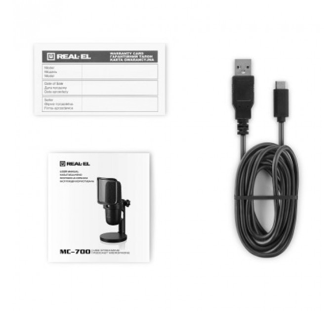 Мікрофон REAL-EL MC-700 Black