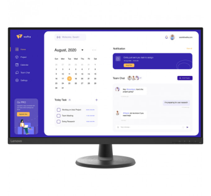 Монітор Lenovo C32u-40 (63DAGAT2UA)