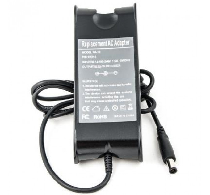 Блок живлення до ноутбуку PowerPlant DELL 220V, 19.5V 90W 4.62A (7.4*5.0) (DE90G7450)
