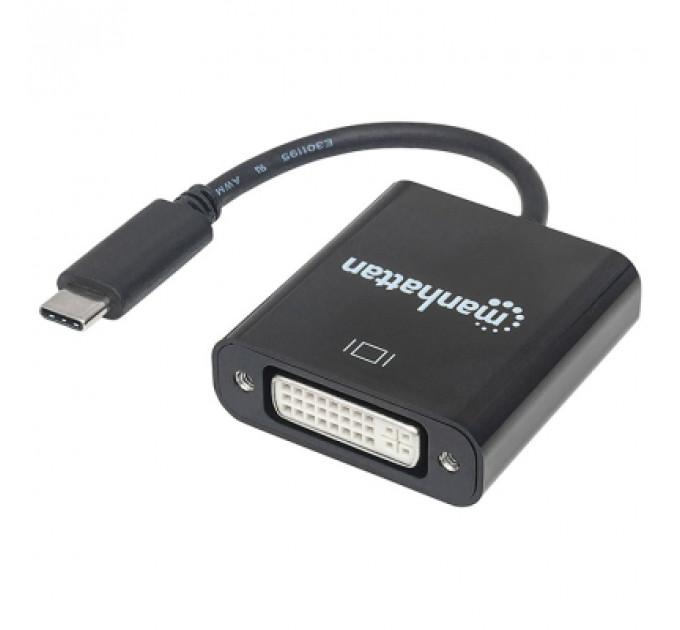 Перехідник USB3.1 Type-C to DVI (F) Manhattan Intracom (152051)