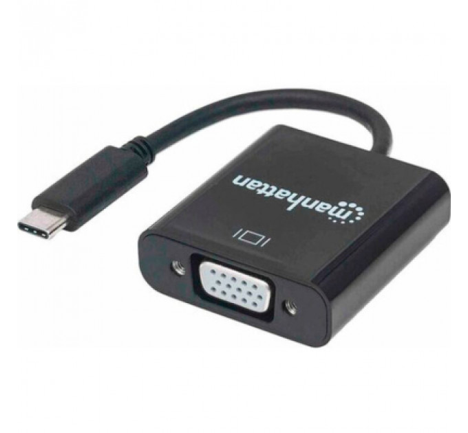 Перехідник USB3.1 Type-C to VGA (F) Manhattan Intracom (151771)