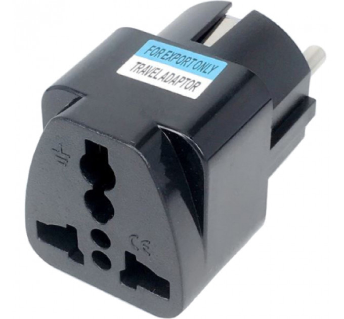 Перехідник US/UK/AU to EU Dynamode (EU Adapter black)