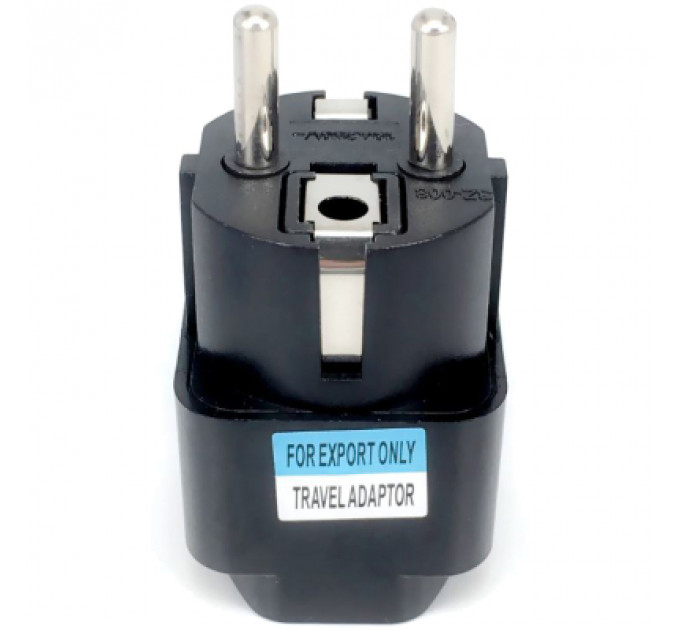 Перехідник US/UK/AU to EU Dynamode (EU Adapter black)