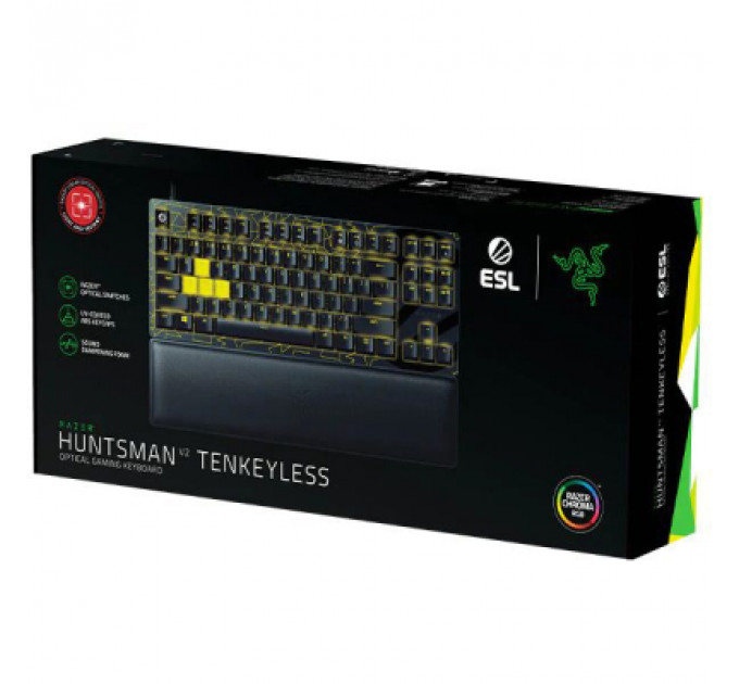 Клавіатура Razer Huntsman V2 Tenkeyless Red switch ESL Ed USB Black (RZ03-03941700-R3M1)