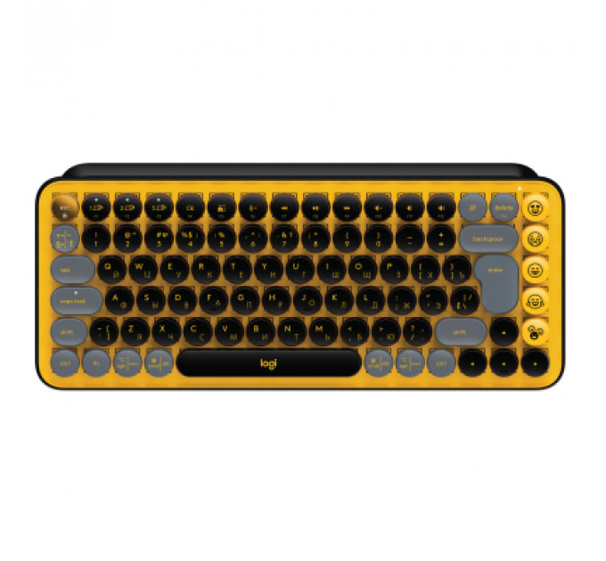 Клавіатура Logitech POP Keys Wireless Mechanical Keyboard UA Blast Yellow (920-010735)