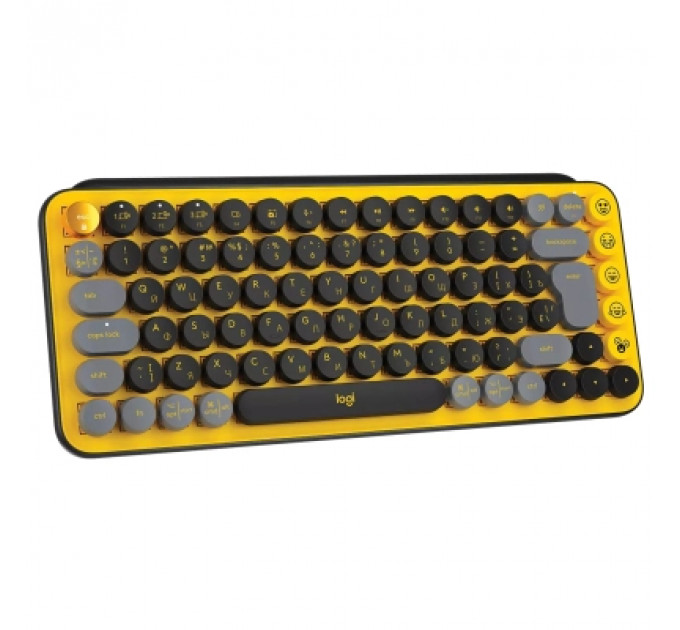 Клавіатура Logitech POP Keys Wireless Mechanical Keyboard UA Blast Yellow (920-010735)