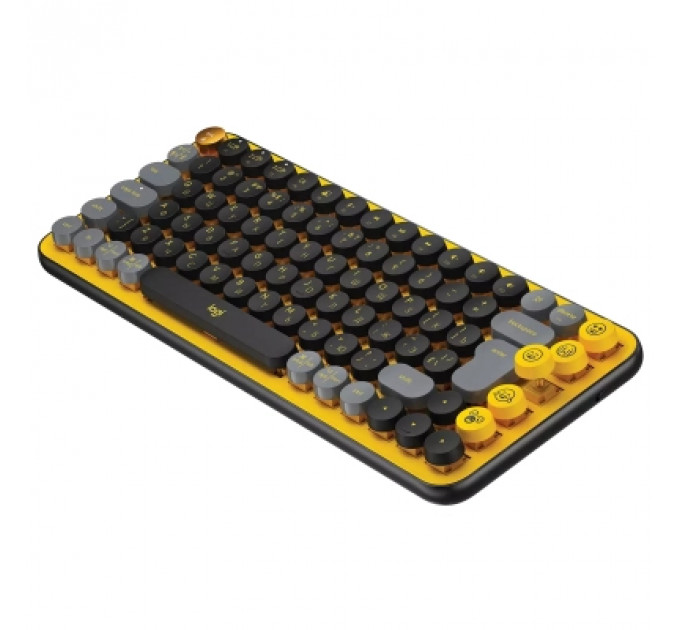 Клавіатура Logitech POP Keys Wireless Mechanical Keyboard UA Blast Yellow (920-010735)