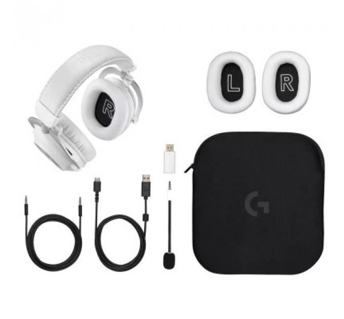 Навушники Logitech G Pro X 2 Lightspeed Wireless White (981-001269)