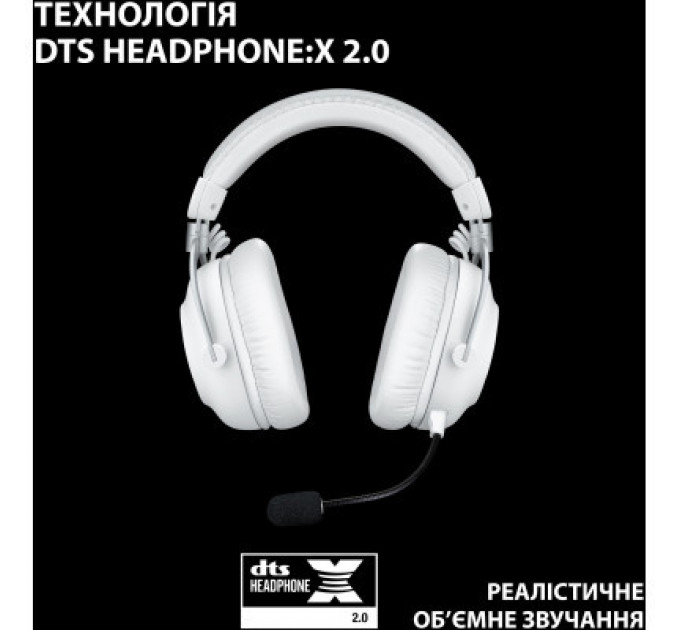 Навушники Logitech G Pro X 2 Lightspeed Wireless White (981-001269)