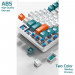 Клавіатура Aula F2088 PRO Plus 9 Orange Keys KRGD Blue USB UA White/Blue (6948391234908)
