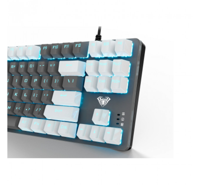 Клавіатура Aula F3287 Keycap KRGD Blue USB UA White/Grey (6948391240688)