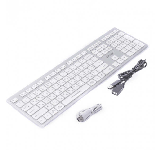 Клавіатура A4Tech FBX50C USB/Bluetooth White (FBX50C White)
